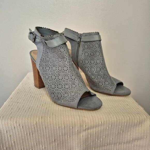 Faux Suede Cutout Booties - Picture 1 of 13